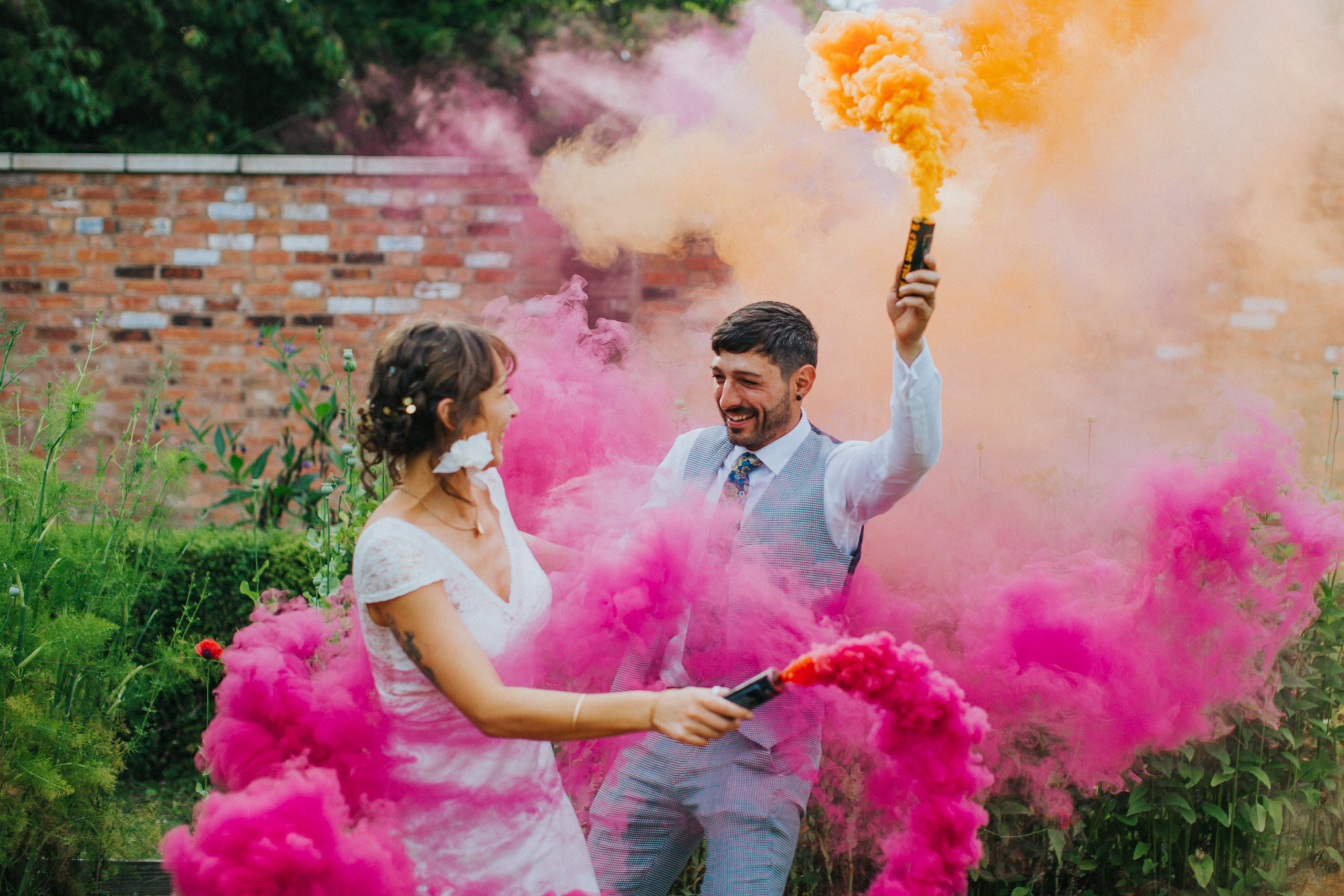 Smoke Bomb Gender Reveal and Anniversary Session by Amy and Jordan